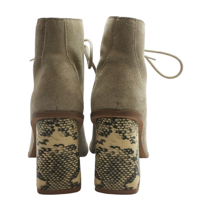 Beige Ankle Boots
