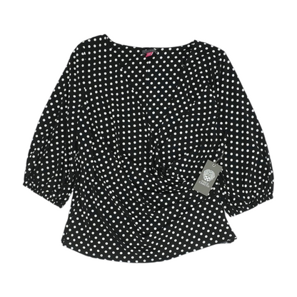 Black Petite Polka Dot Blouse