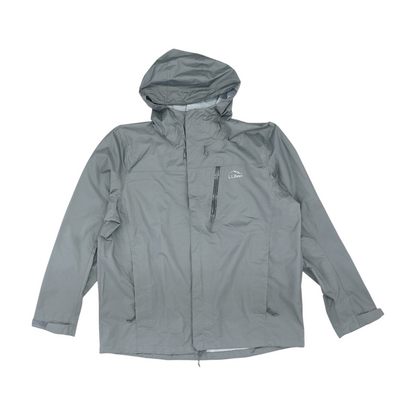 Gray Solid Rain Jacket