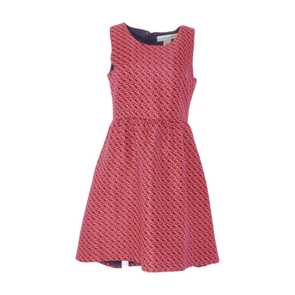 Coral Print Mini Dress