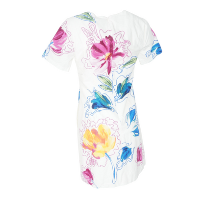 Ivory Floral Mini Dress