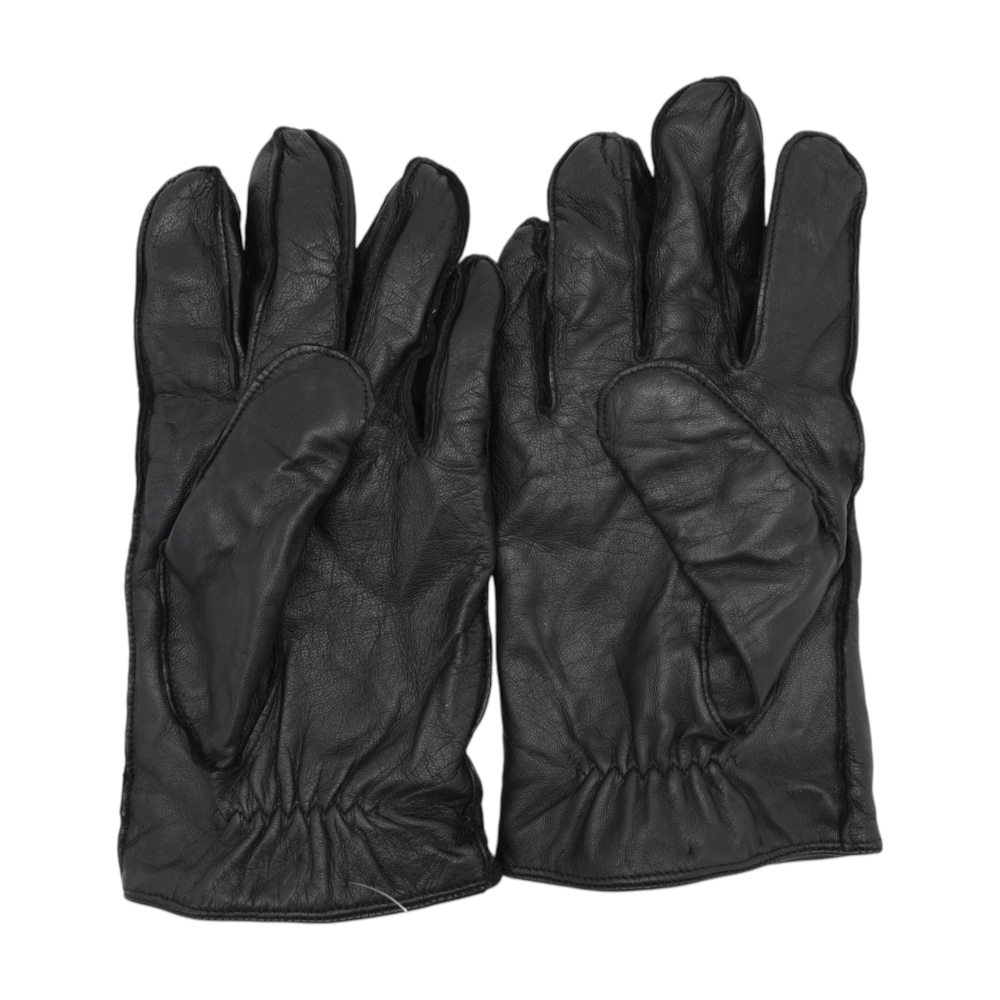 Black Leather Gloves