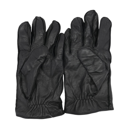 Black Leather Gloves