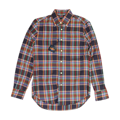 Multi Plaid Long Sleeve Button Down