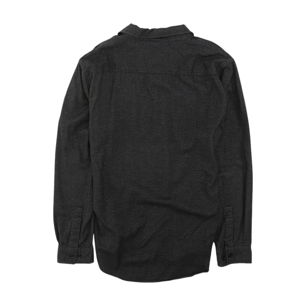 Charcoal Solid Flannel Button Down