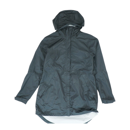 Black Solid Rain Jacket
