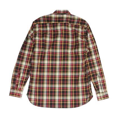 Red Plaid Long Sleeve Button Down