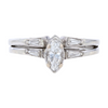 3/8 ctw 14K White Gold Diamond Engagement Ring – Image 1