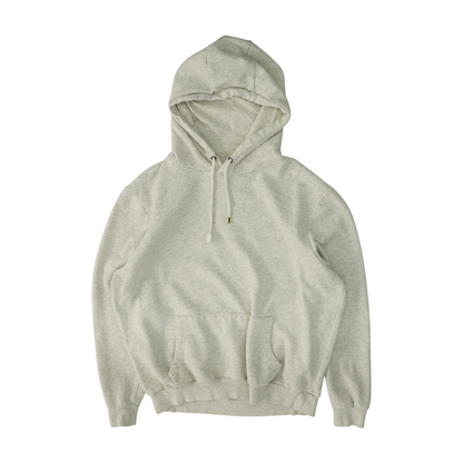 Gray Solid Hoodie Pullover