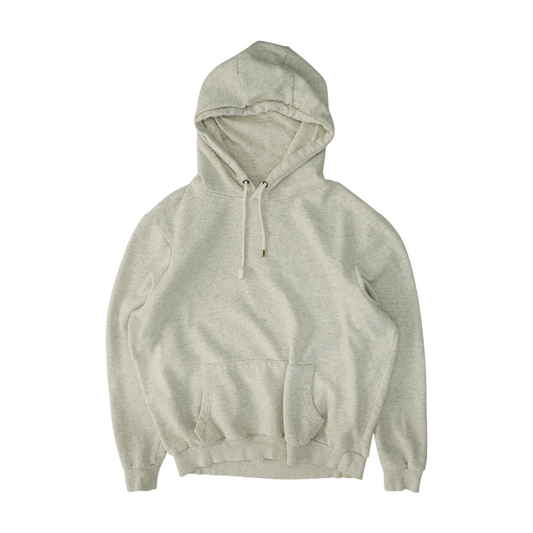 Gray Solid Hoodie Pullover