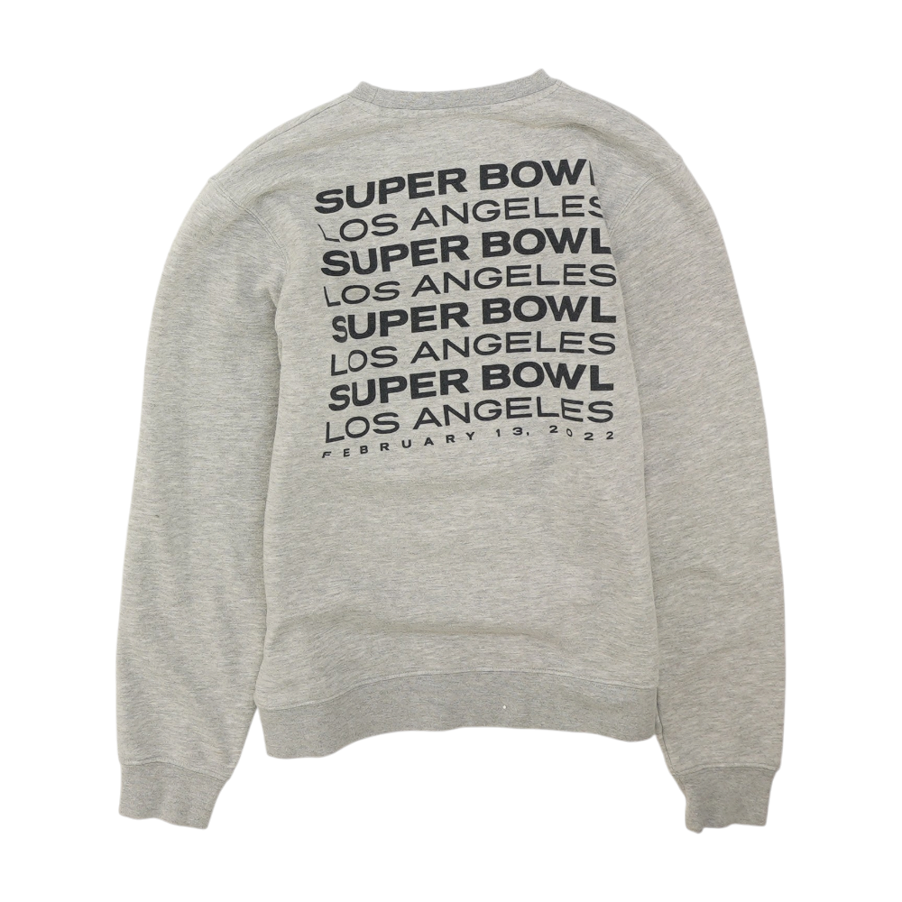 Gray Super Bowl LVI Solid Sweatshirt Pullover