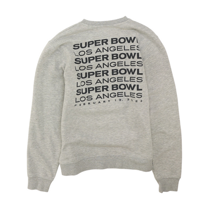 Gray Super Bowl LVI Solid Sweatshirt Pullover