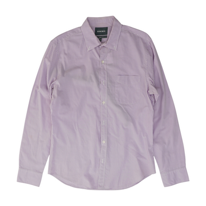 Purple Check Long Sleeve Button Down