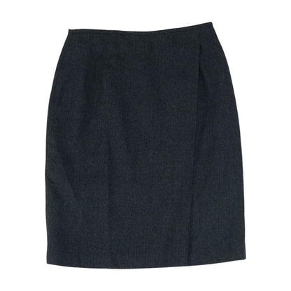 Charcoal Solid Mini Skirt