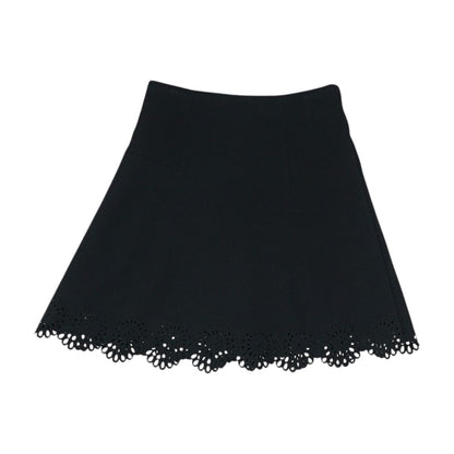 Black Solid Mini Skirt