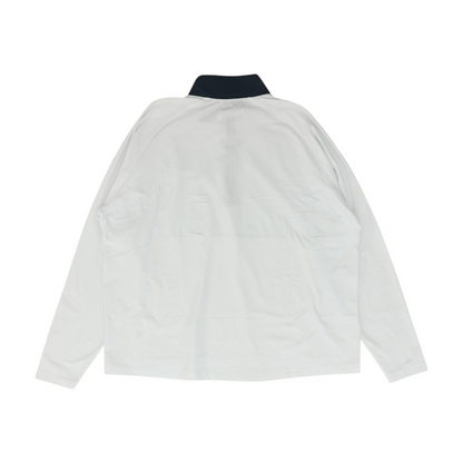 White Chicago Bears Color Block 1/4 Zip Pullover