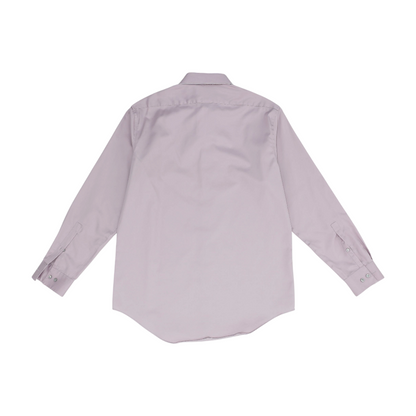Pink Solid Long Sleeve Button Down
