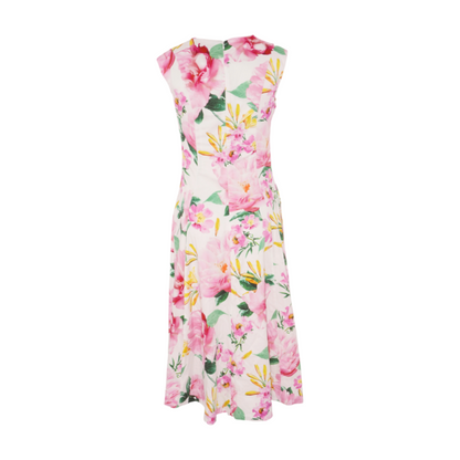 Karl Lagerfeld Paris Pink Floral Midi Dress – Image 2