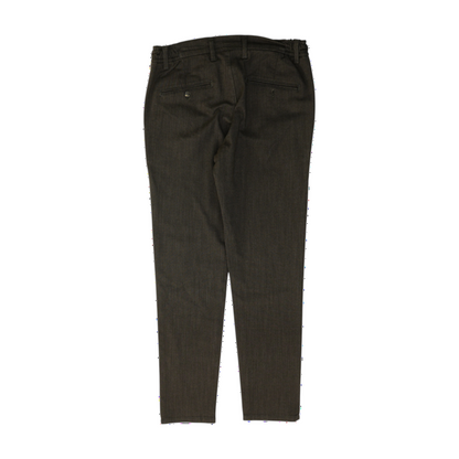 Gray Striped Regular Pants