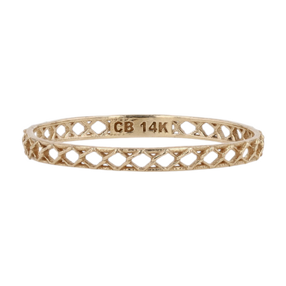 14K Yellow Gold Band Ring