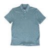 Gray Solid Short Sleeve Polo