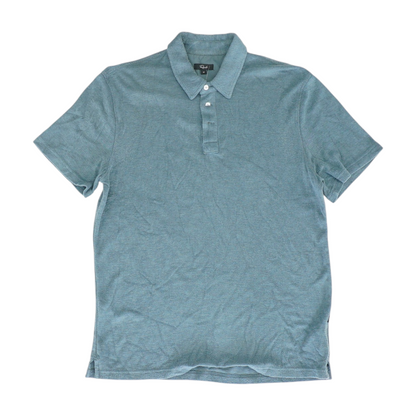Gray Solid Short Sleeve Polo