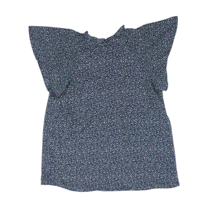 Navy Polka Dot Blouse