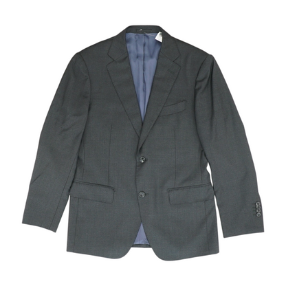Black Solid Suit Jacket