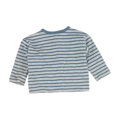 Blue Striped Henley T-Shirt