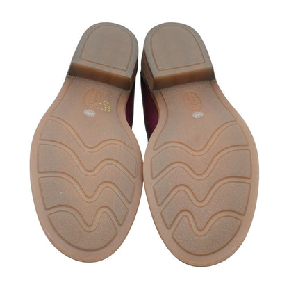Maroon Loafer Flats