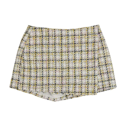 Multi Plaid Mini Skort