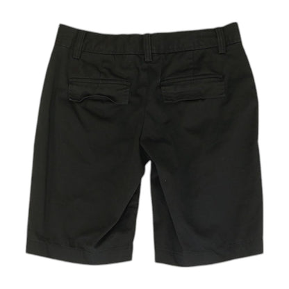 Black Solid Chino Shorts