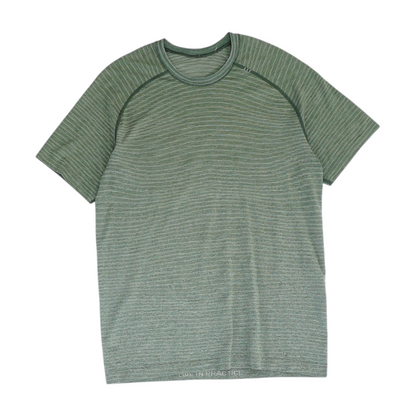 Green Striped Active T-Shirt