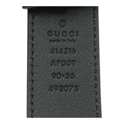 GG Marmont Belt in Black Leather