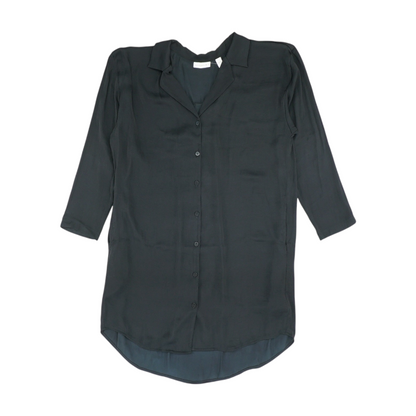 Black Solid Nightgown