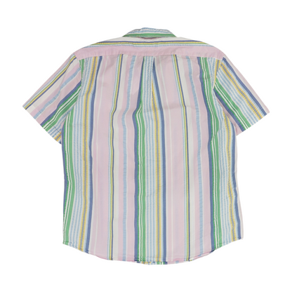 Multi Striped Short Sleeve Button Down