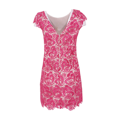 Magenta Floral Mini Dress