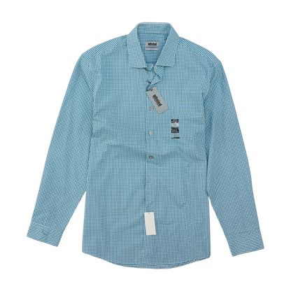 Blue Check Long Sleeve Button Down
