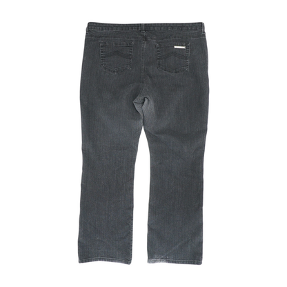 Black Plus Straight Jeans