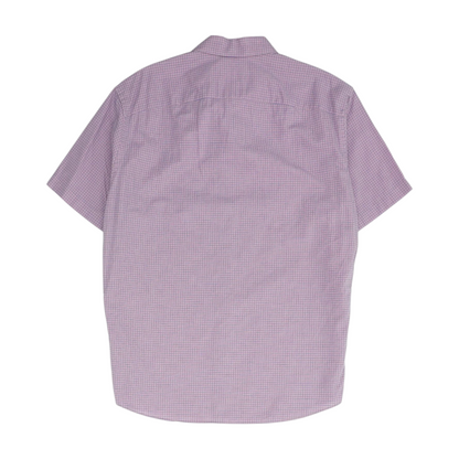Lilac Check Short Sleeve Button Down