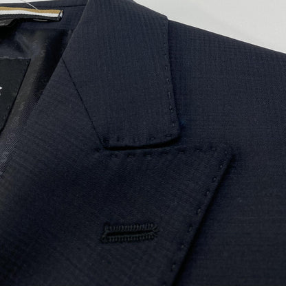 Black Check Wool Suit