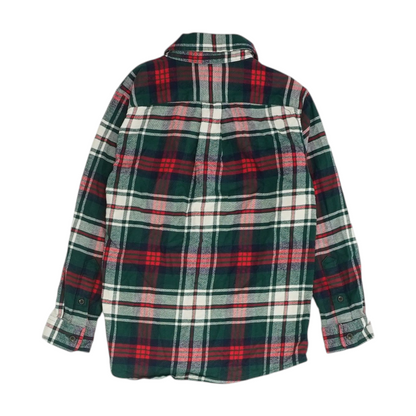 Green Plaid Flannel Button Down