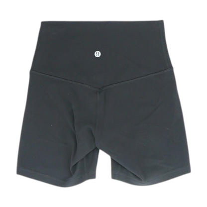 Black Solid Active Shorts