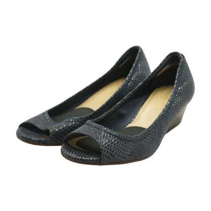 Blue Wedged Sandals