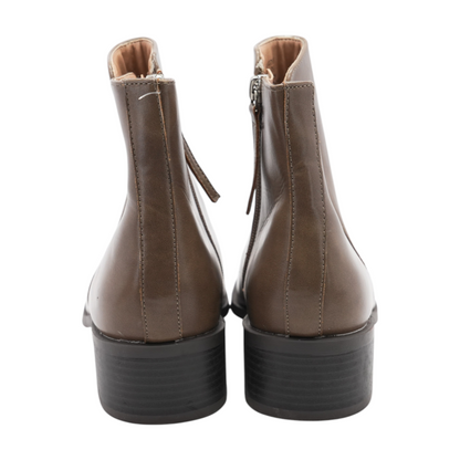 Journee Collection Brown Ankle Boots – Image 3