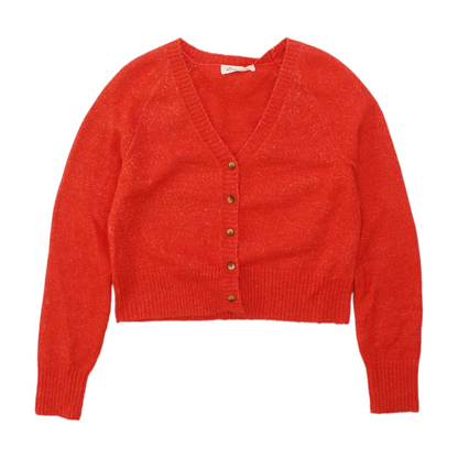 Red Cardigan Sweater