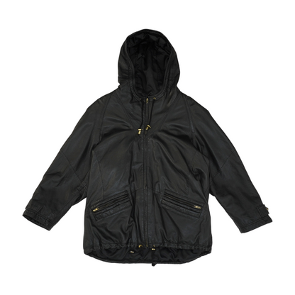 Black Solid Leather