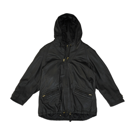Black Solid Leather