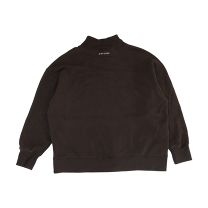 Brown Solid Sweatshirt Pullover