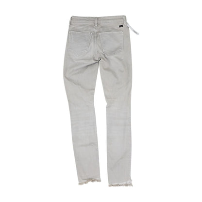 Tan Solid Mid Rise Skinny Leg Jeans